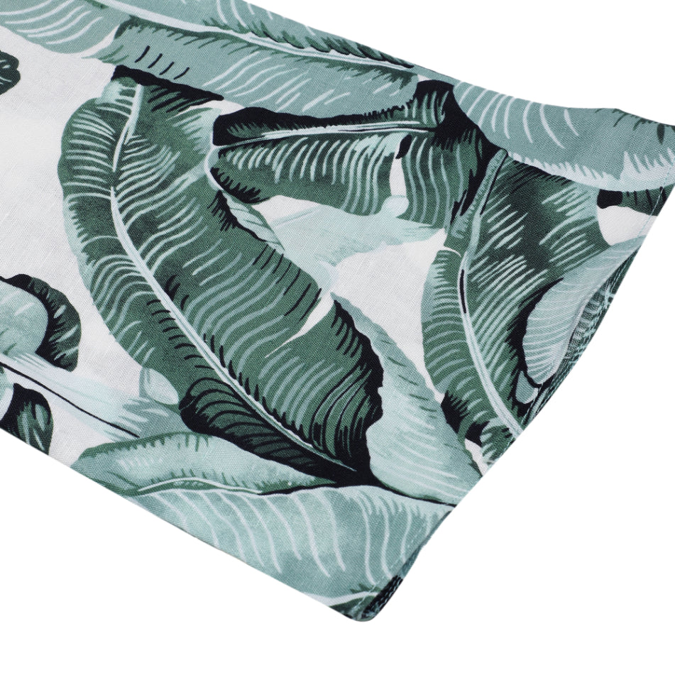 Tropical Print Flared Sleeve Top Sanaita