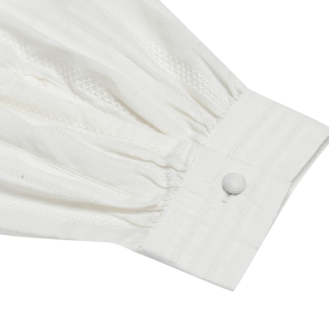 Delicate Dobby Striped Buttoned Blouse Sanaita