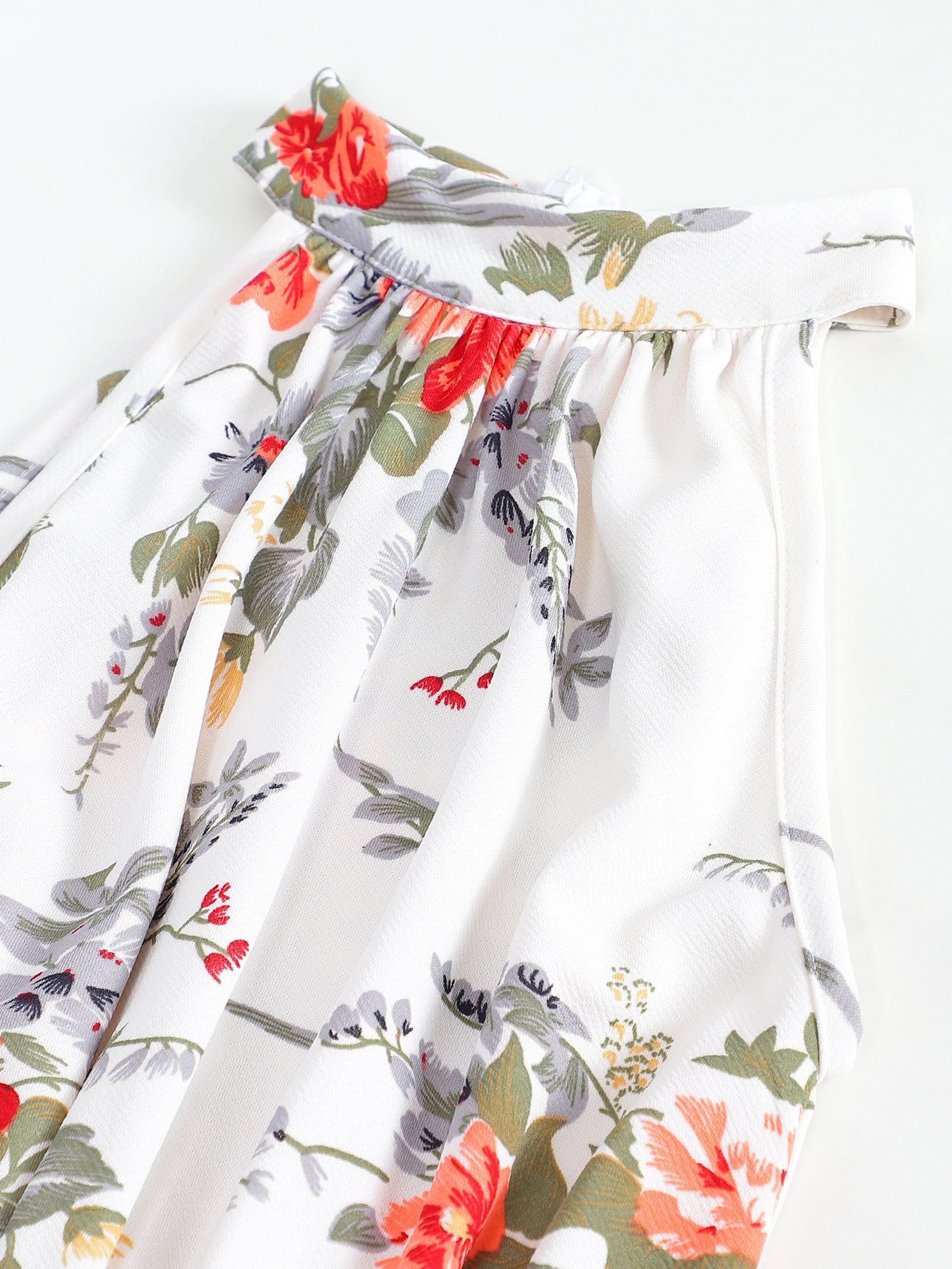White Floral Dress Sanaita