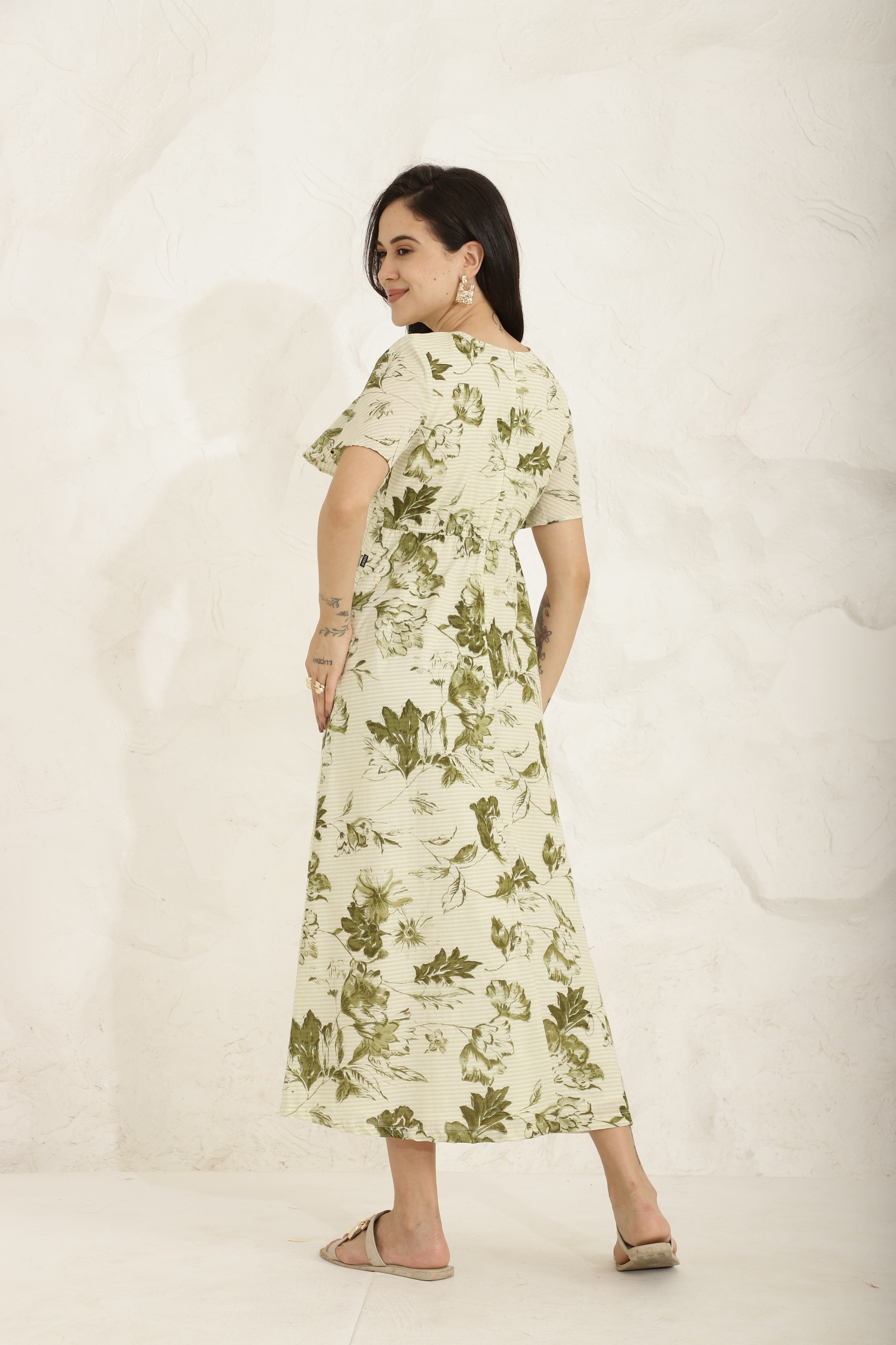 Stripe Island Dress Sanaita