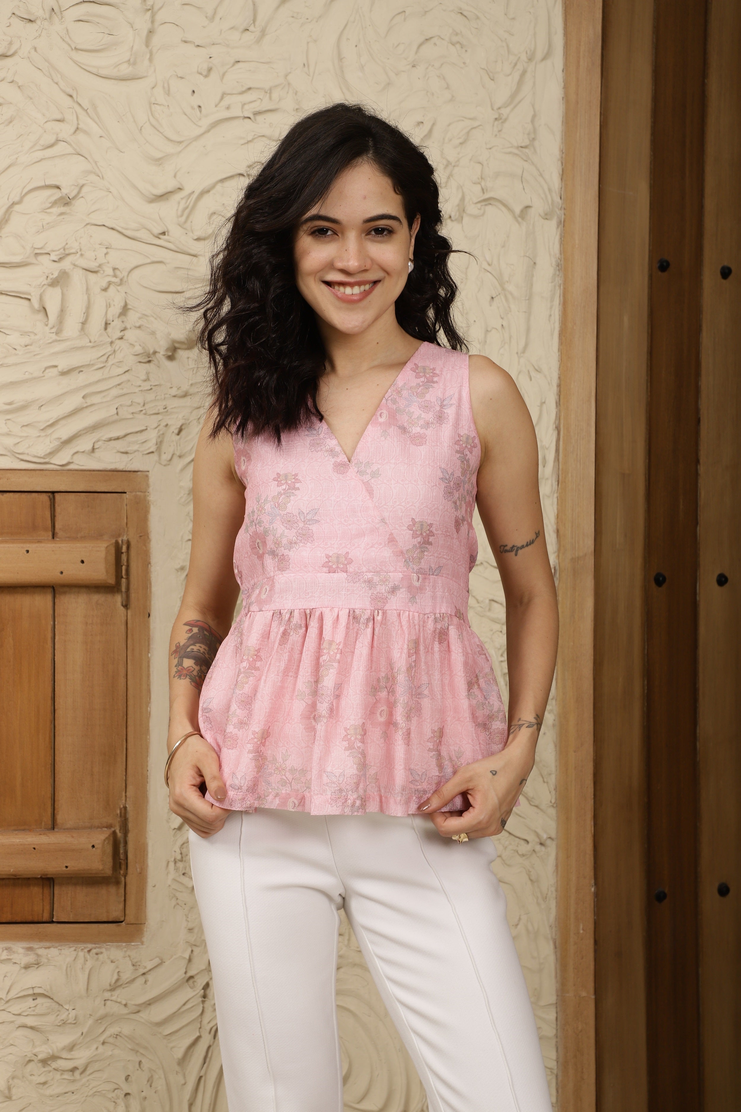 Petal Peplum Top Sanaita