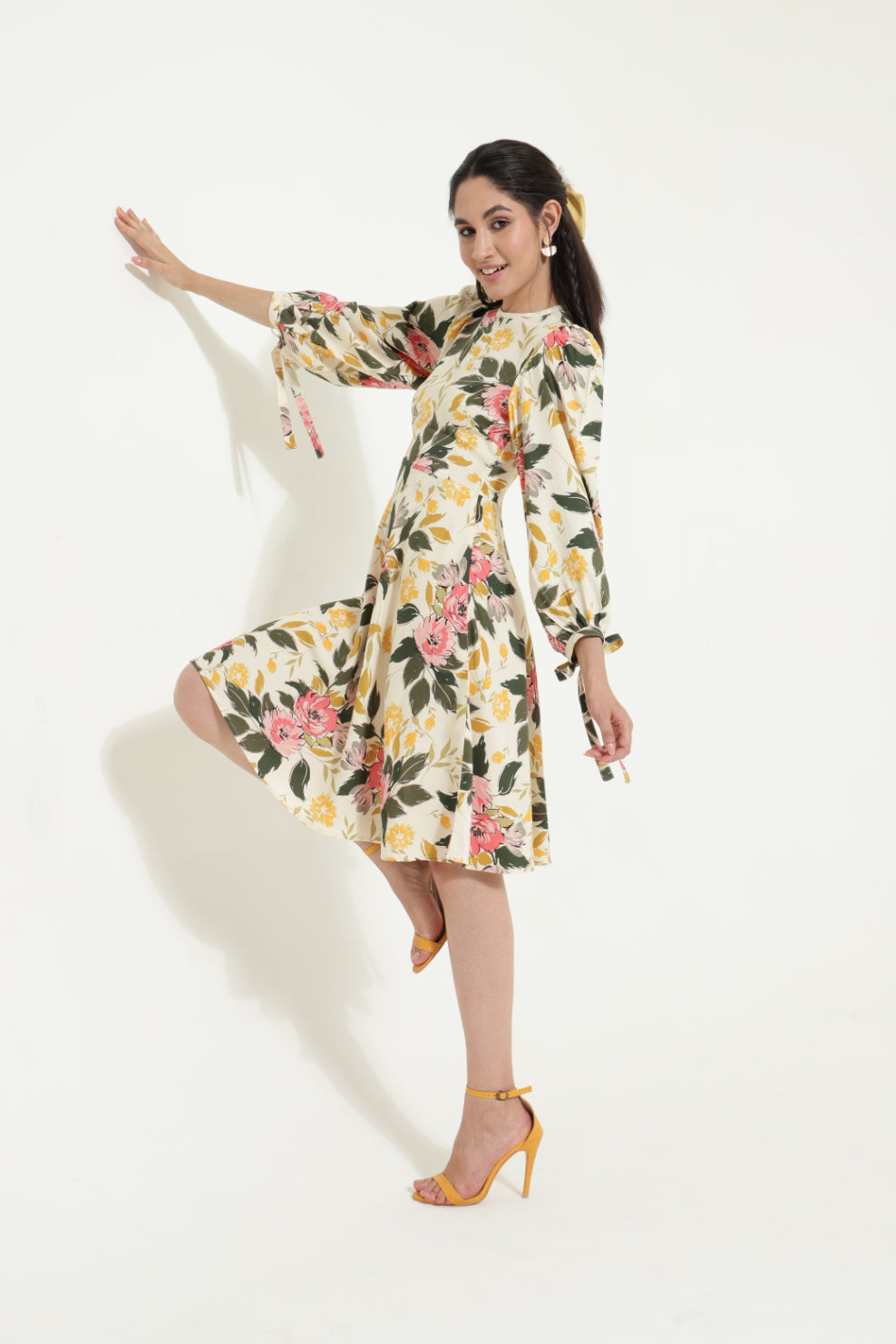 Floral Skater Dress Sanaita