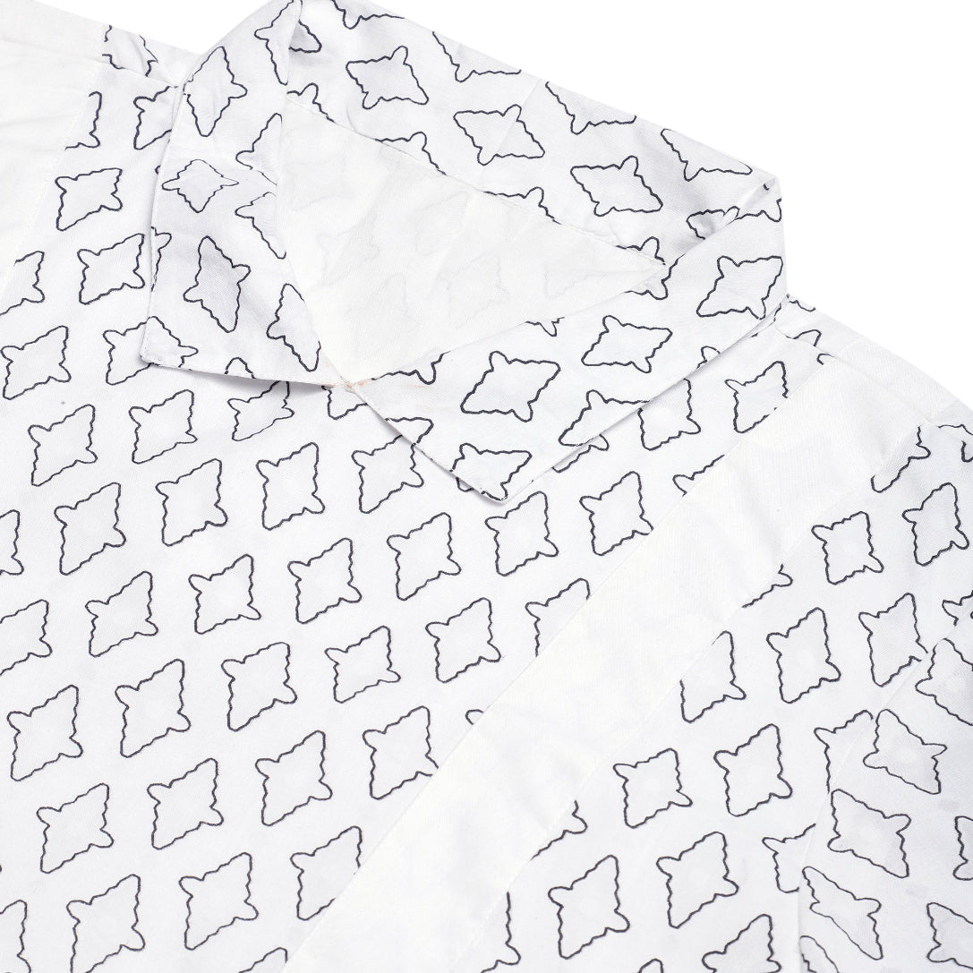 Double Layer Jacquard Statement Shirt Sanaita