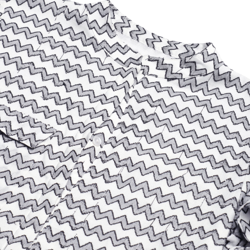 Jacquard Zig Zag Pattern Top Sanaita