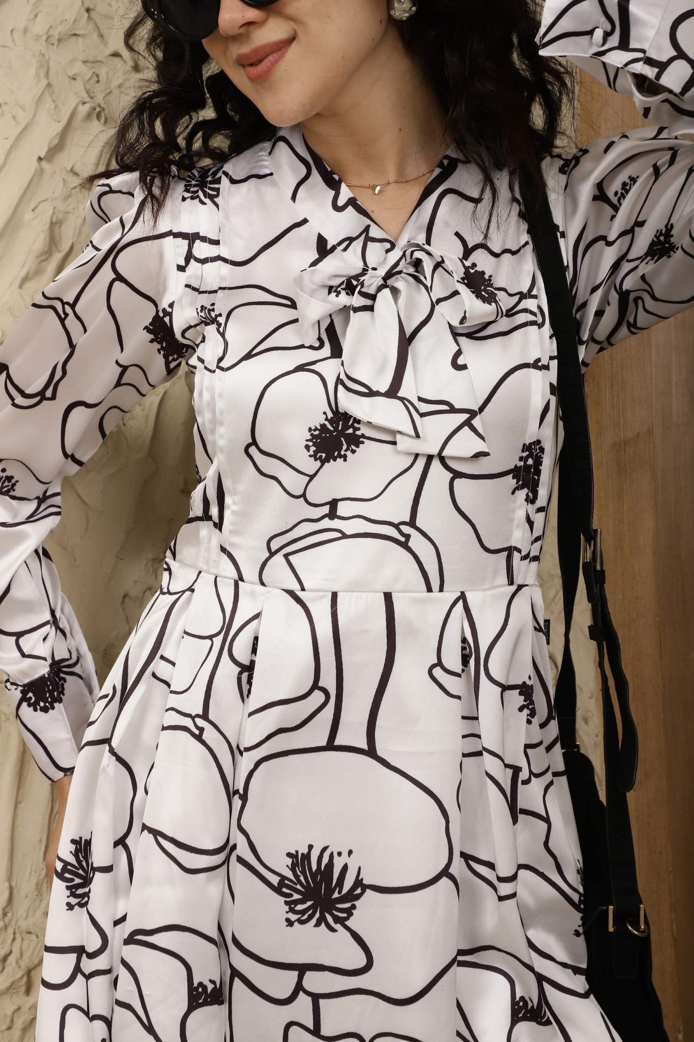 Abstract Skater Dress Sanaita