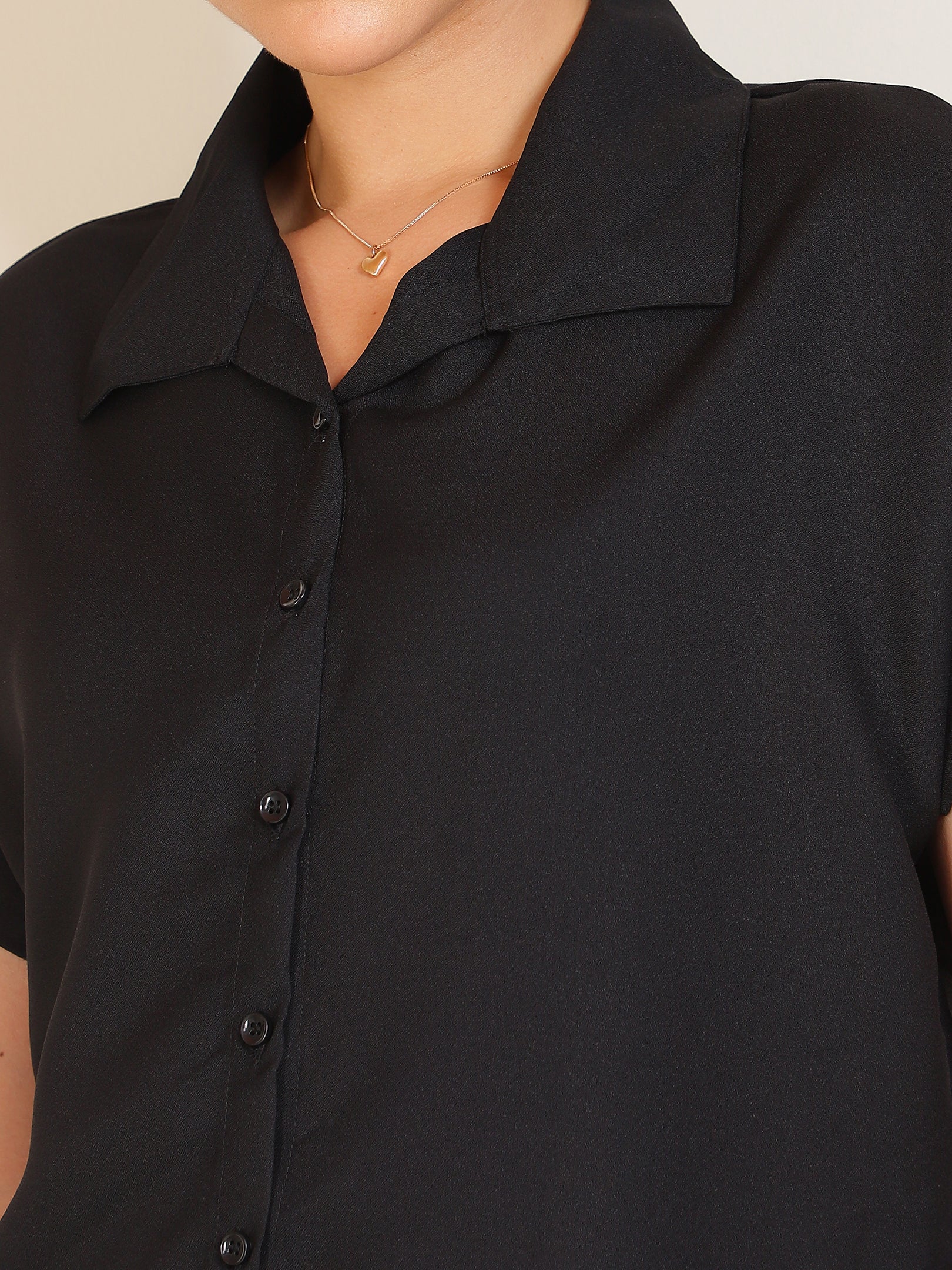 Black Crop shirt