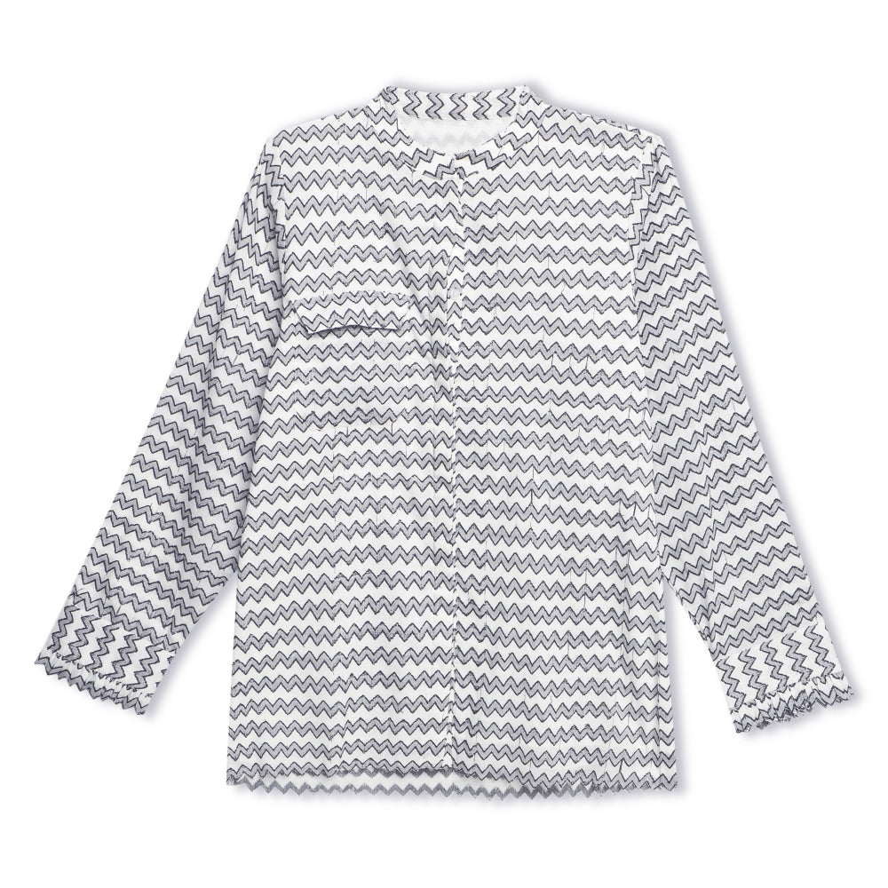 Jacquard Zig Zag Pattern Top Sanaita