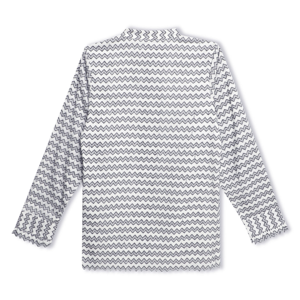 Jacquard Zig Zag Pattern Top Sanaita