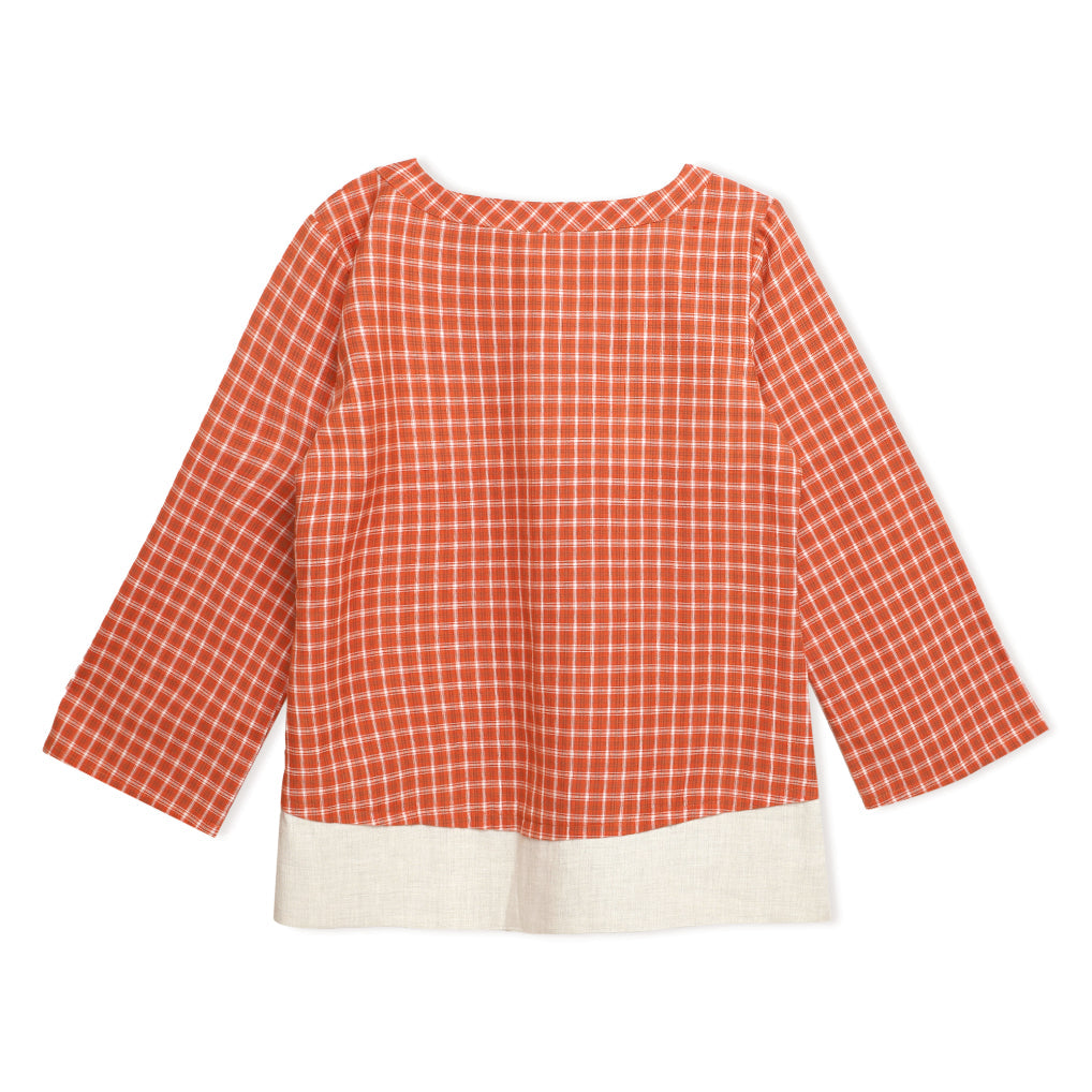 Double Layer Check Top Sanaita