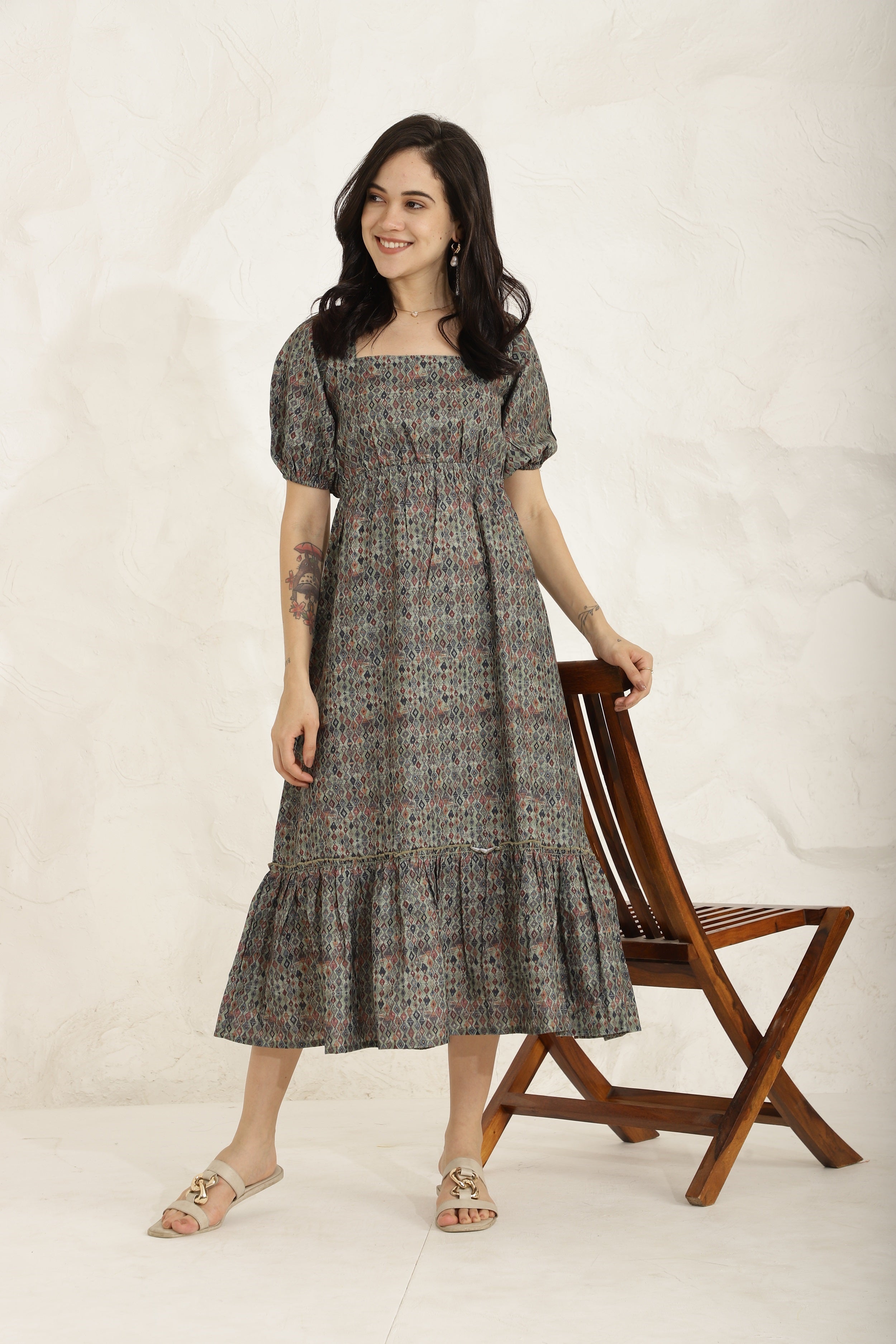 Terra Flare Dress Sanaita