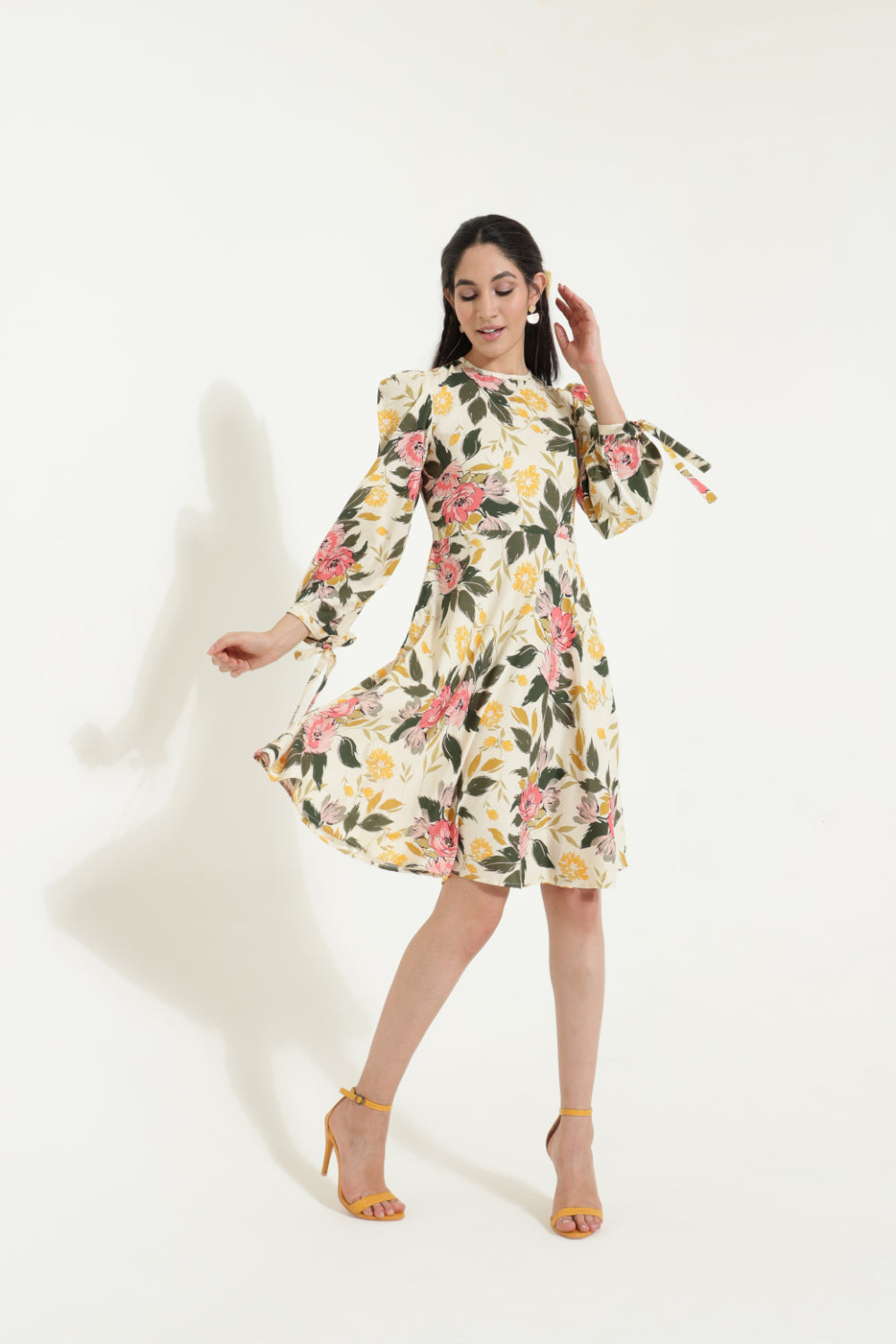 Floral Skater Dress Sanaita